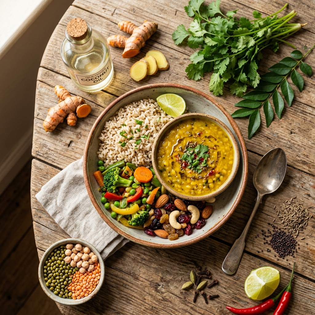 Colorful healthy meal bowl